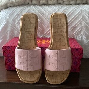 Tory Burch Double T Sport Slide- Size9.5
